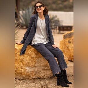 XCVI JENIKA FLARE PANT In Distress Wash Mariner